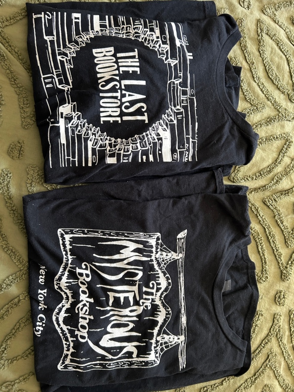 Black Graphic Bookstore Tee - The Last Bookstore & The Mysterious Bookshop